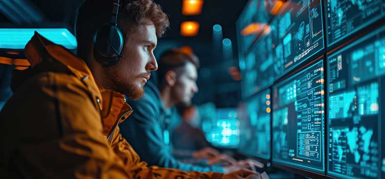 cyber security team watch for hacking attempts